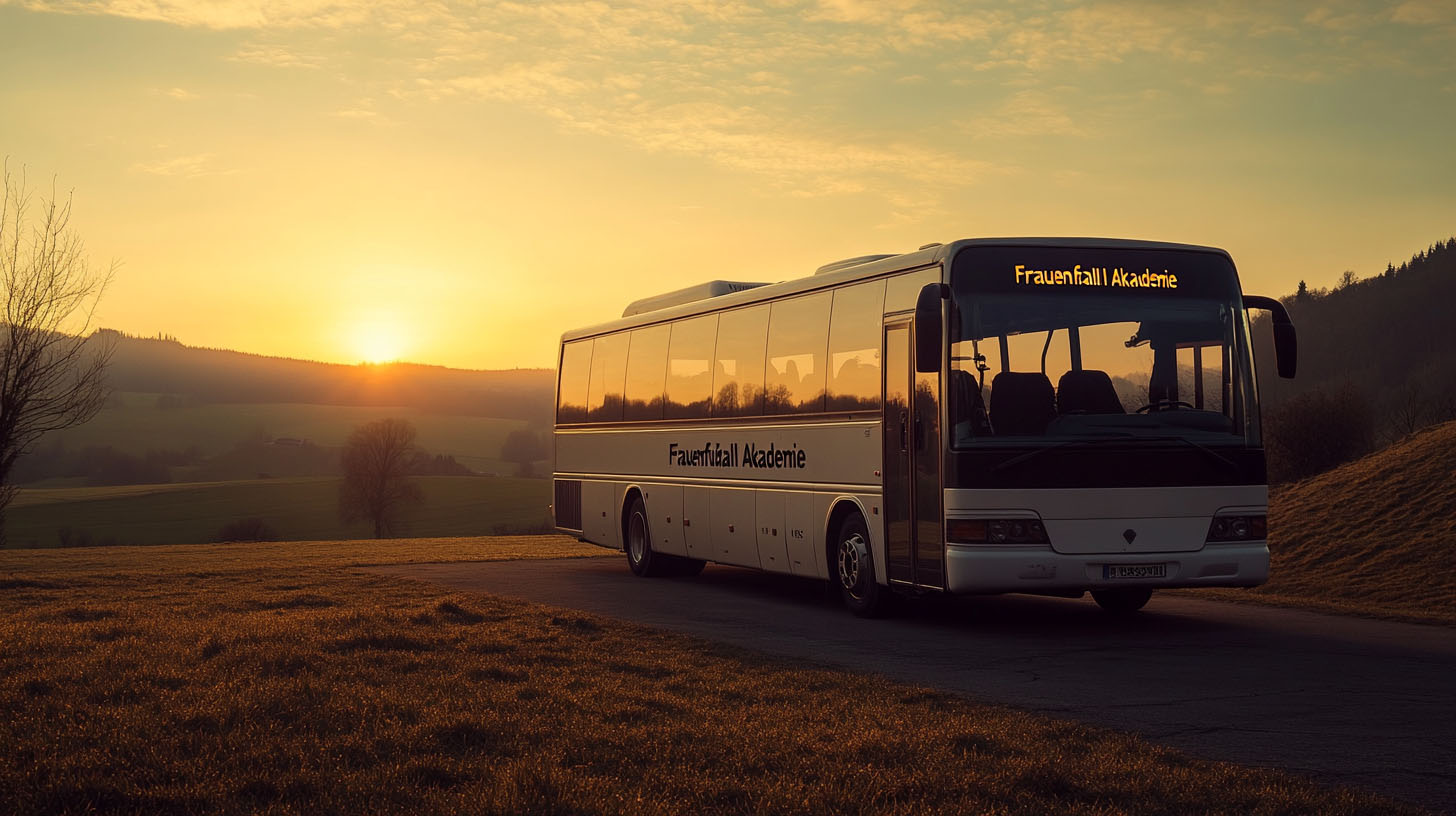 Mannschaftsbus für Auswärtsfahrten