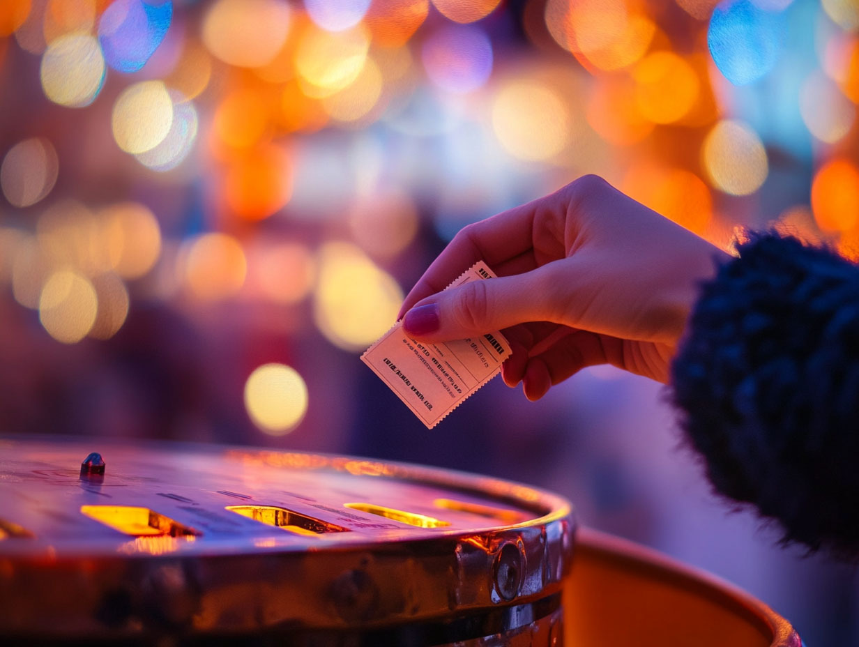 Tombola-Lose der Benefizlotterie